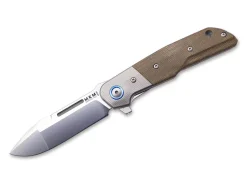 Clap Micarta Green Titanium Bolster