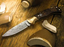 Folding Hunter Mokume Damascus