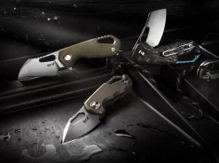 Isonzo M390 Cleaver Micarta Green