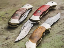 Junior Scout Curly Birch Brown Damascus