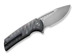 Mini Malice Button Lock Tiger Stripe Flamed Titanium